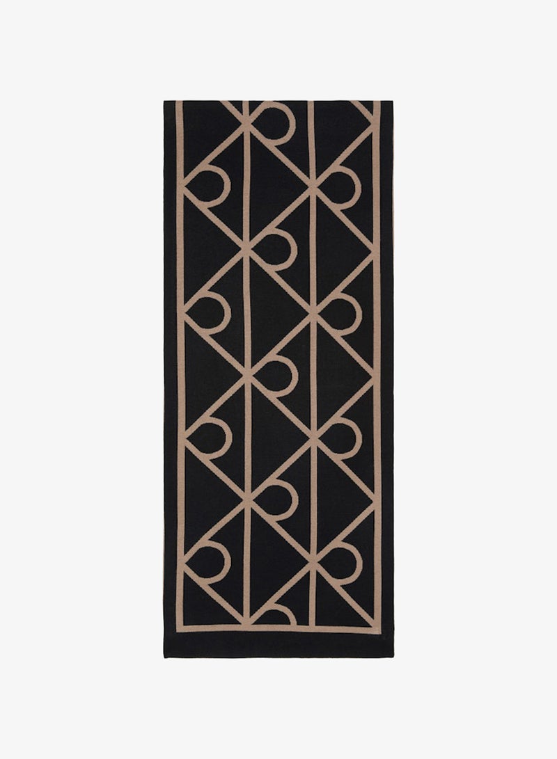 CALVIN KLEIN Emblem Fine Rib Scarf - Image 1